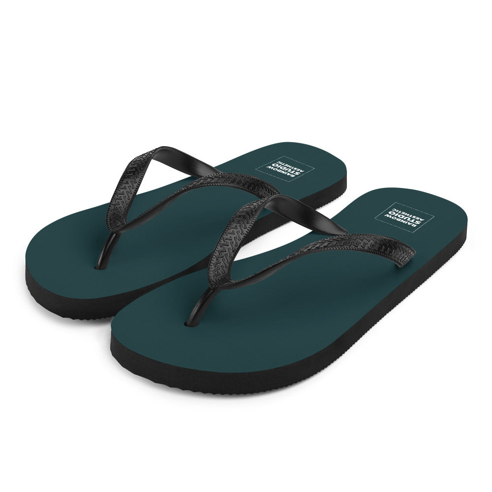 Sea Green Rainbow Brand Flip-Flops