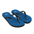 Water Blue Rainbow Brand Flip-Flops