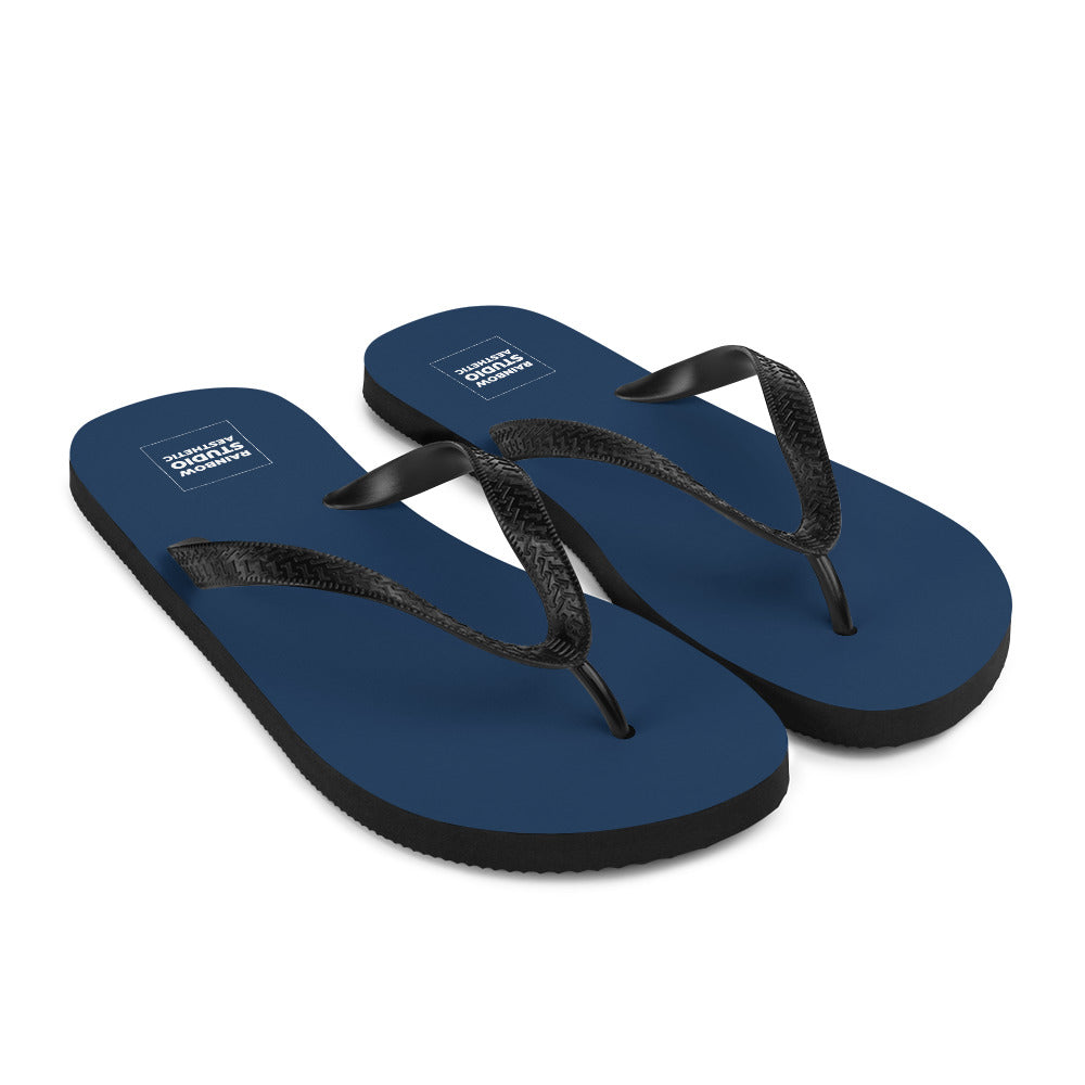 In the Navy Rainbow Brand Flip-Flops