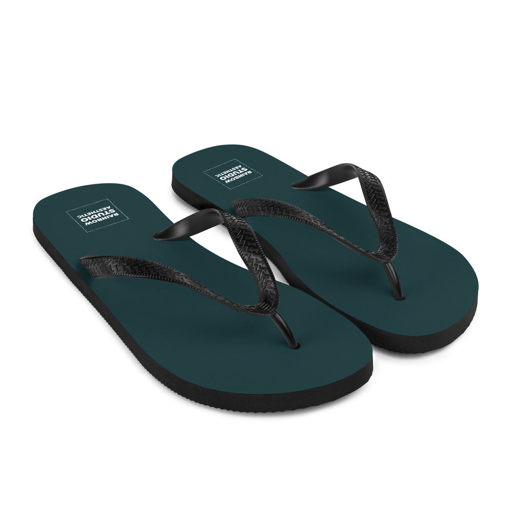 Sea Green Rainbow Brand Flip-Flops