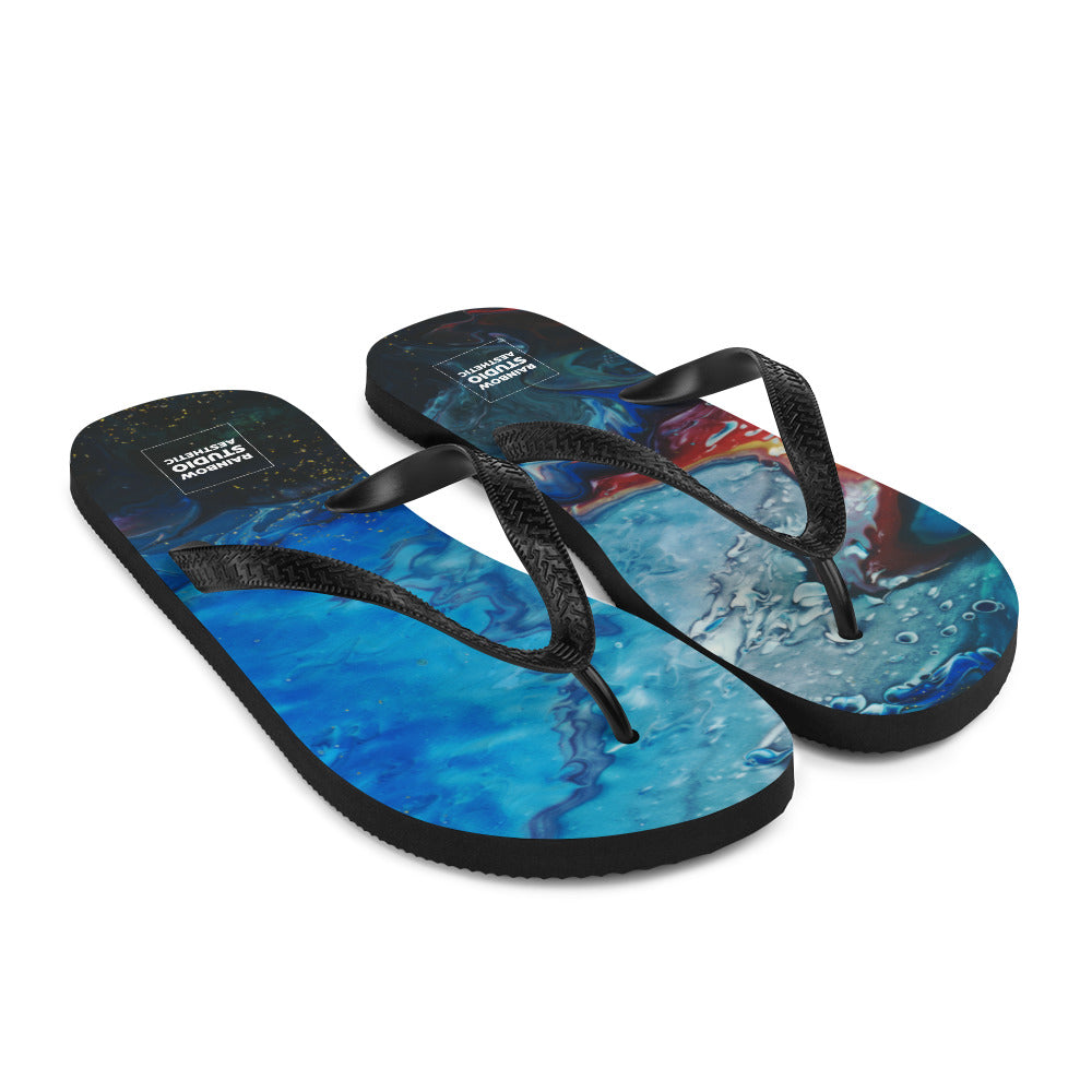 Gold Tooth Rainbow Brand Flip-Flops