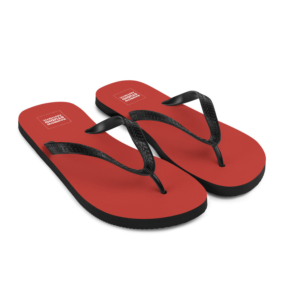 Cherry Red Rainbow Brand Flip-Flops