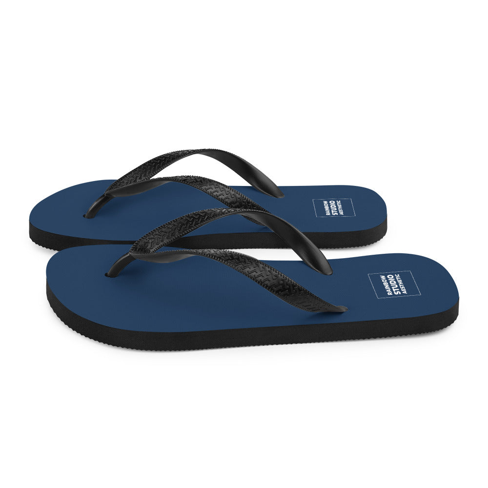 In the Navy Rainbow Brand Flip-Flops