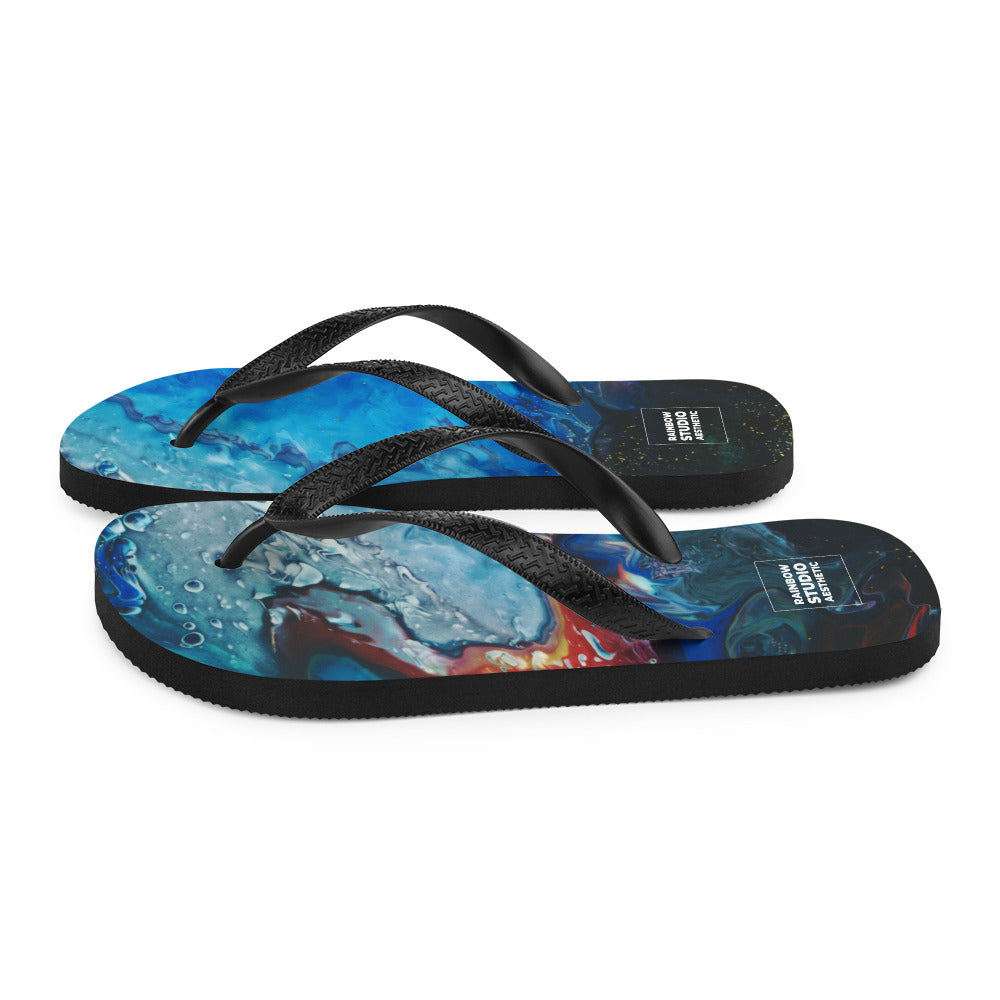 Gold Tooth Rainbow Brand Flip-Flops