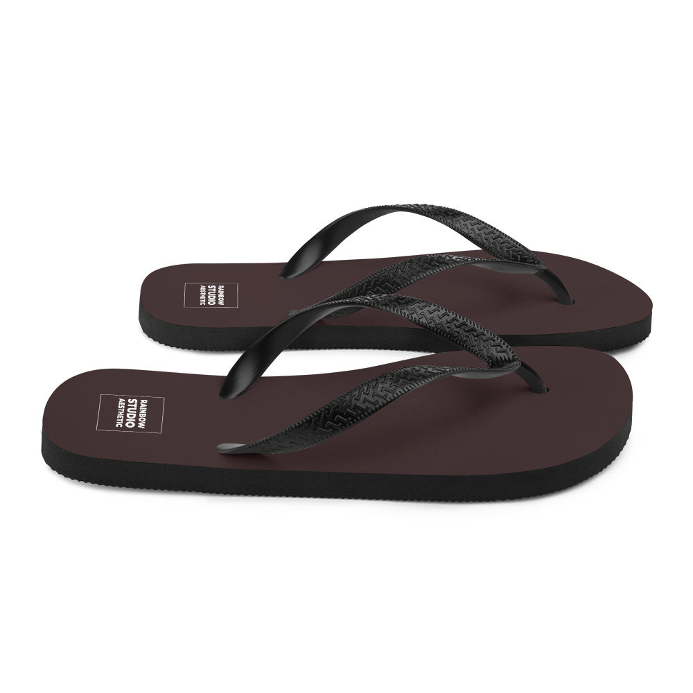 Chocolate Brown Rainbow Brand Flip-Flops
