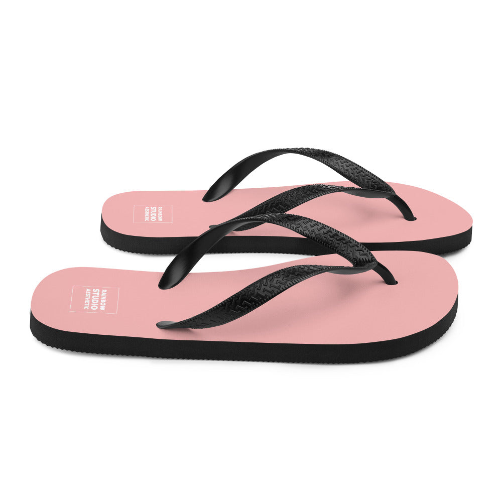 Pink Petal Rainbow Brand Flip-Flops