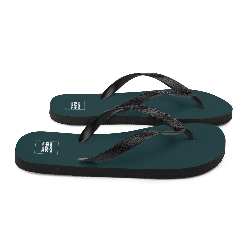 Sea Green Rainbow Brand Flip-Flops