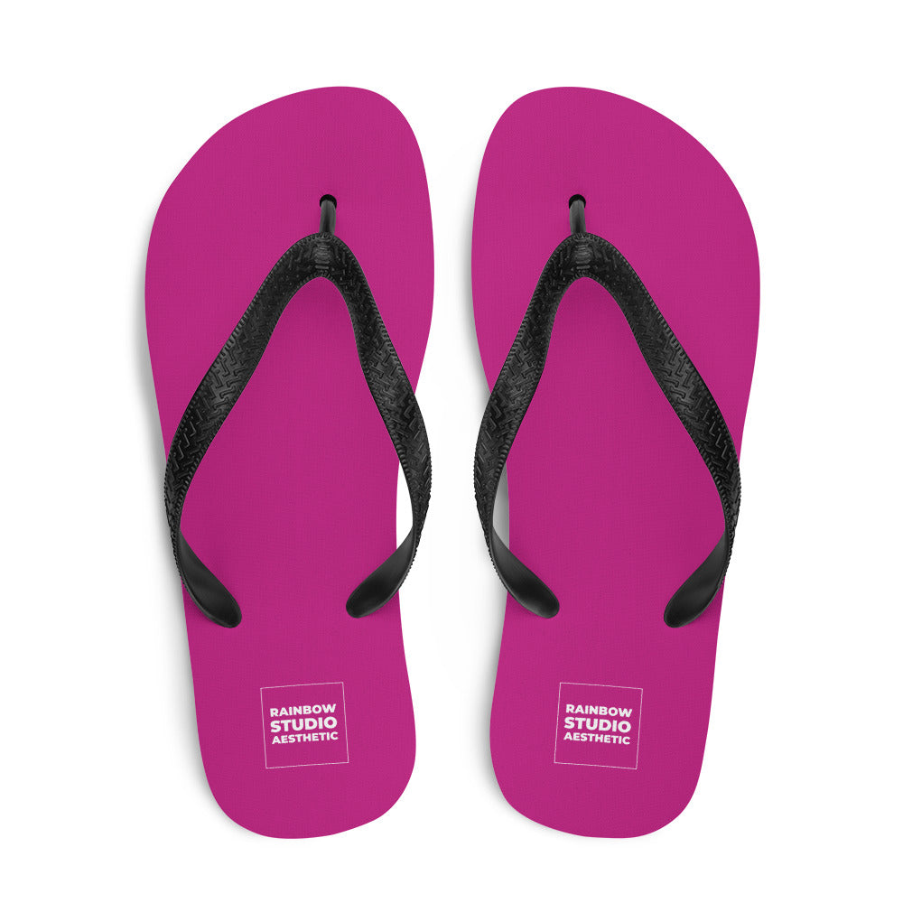 Fabulous Fuchsia Rainbow Brand Flip-Flops
