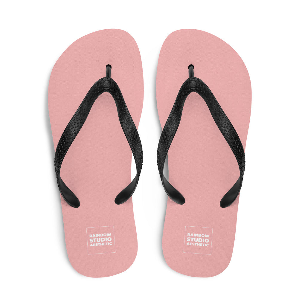 Pink Petal Rainbow Brand Flip-Flops