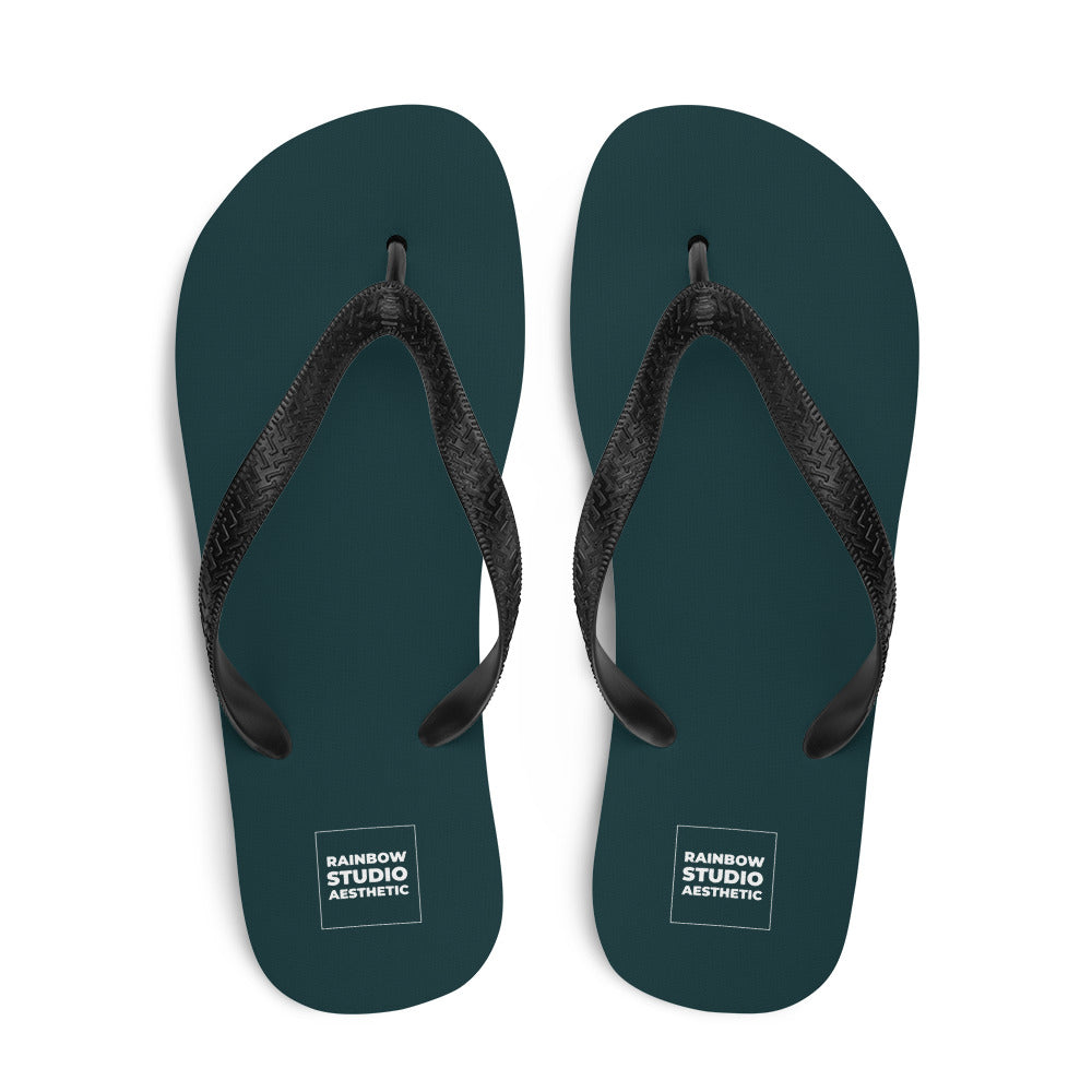 Sea Green Rainbow Brand Flip-Flops