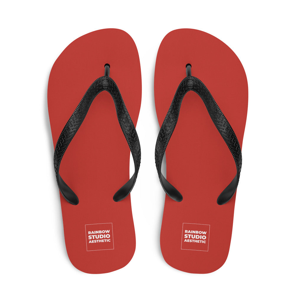Cherry Red Rainbow Brand Flip-Flops